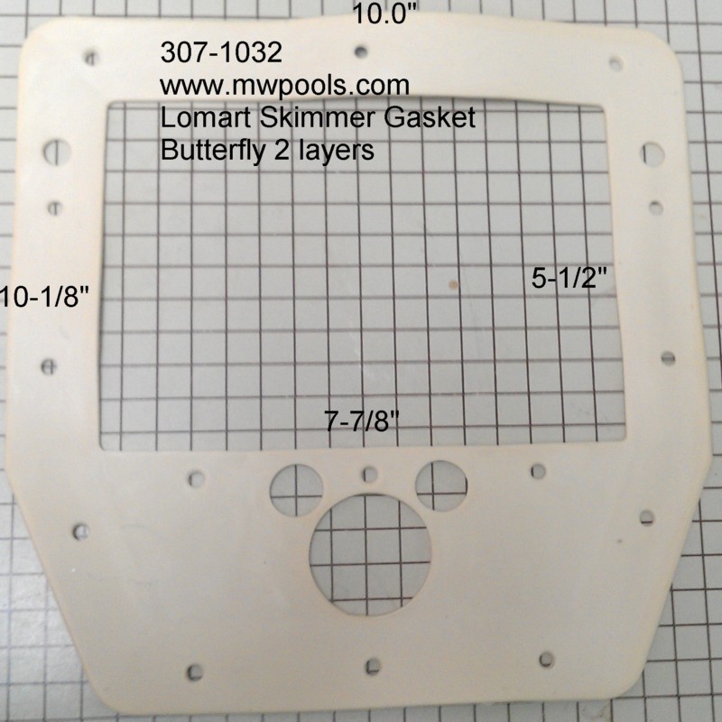 Lomart Pools Skimmer Gasket 3071032 Butterfly U Gasket