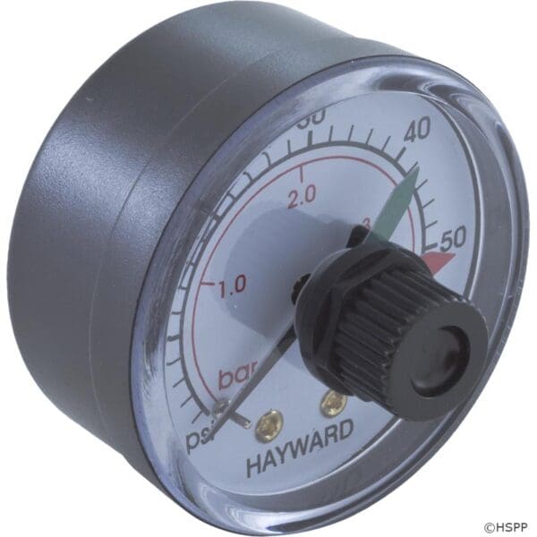 Hayward Pressure Gauge 0-60 psig 0-4 ar 1/4" mpt with Indicator - ECX2712B1