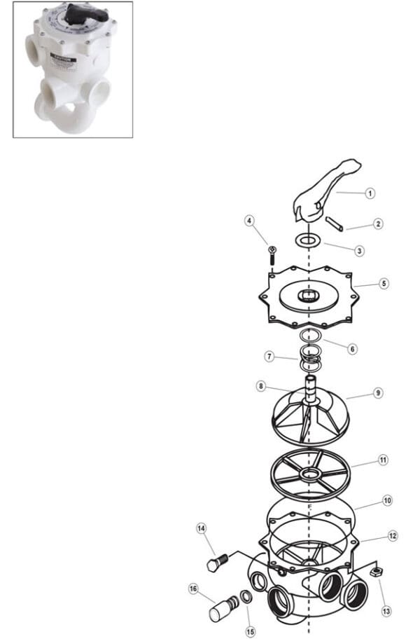 Pentair Spoke Gasket for 2" Multiport Valves - 271148Z - Image 2