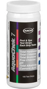 Aquachek Test Strips 100Ct 7 Way Silver Commercial - 551236