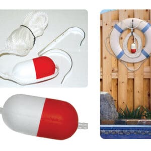 Taylor Made Throwing Rope 60' X 1/4" With Float And Buoy Mount Hook - 374