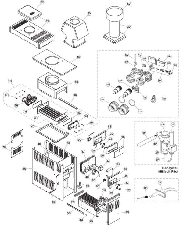 Raypak Heater Return Header Capron for 130A 106A 156A - 011596F - Image 3