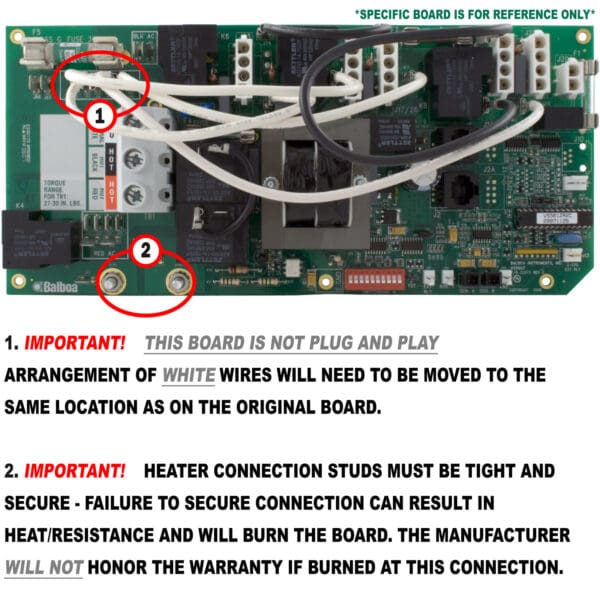 Balboa Circuit Board 33-0032B-K - 54357-03 - Image 2