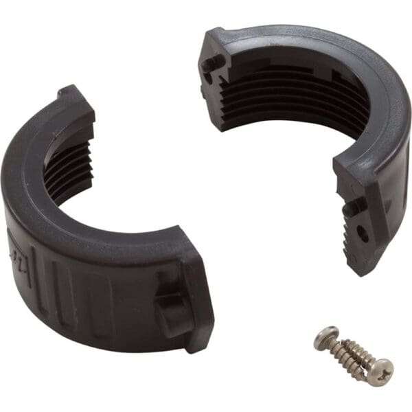 Waterway Union Split Nut 1.5" Tall Black With Screws - 400-5461B - Image 2