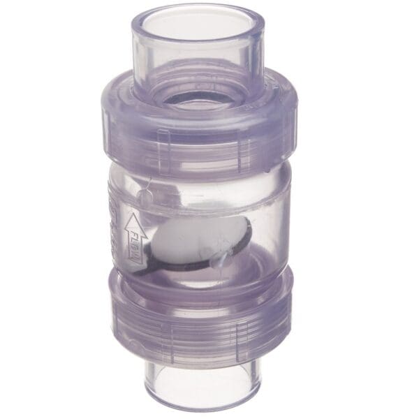 Spears True Union Check Valve 1.5" Clear Pvc - S1720C15