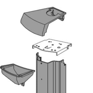 Wilbar Pools Top Plate Steel 5" for Ponderosa Glx And Baycrest - 14205