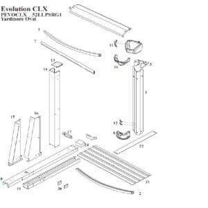 Wilbar Pools Top Plate 9" Steel Vertical End Plate for Evolution Clx - 17829