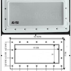Super Pro Lid'L Seal Widemouth Above Ground Skimmer Winter Closure - Ag1091