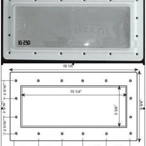 Super Pro Lid'L Seal Widemouth In Ground Pool Skimmer Winter Closure Lid - Ig1085