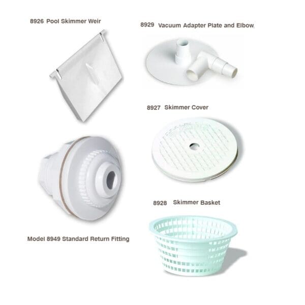 Swimline Skimmer Assembly Wide Mouth White for Above Ground Pools - 8939A - Image 3