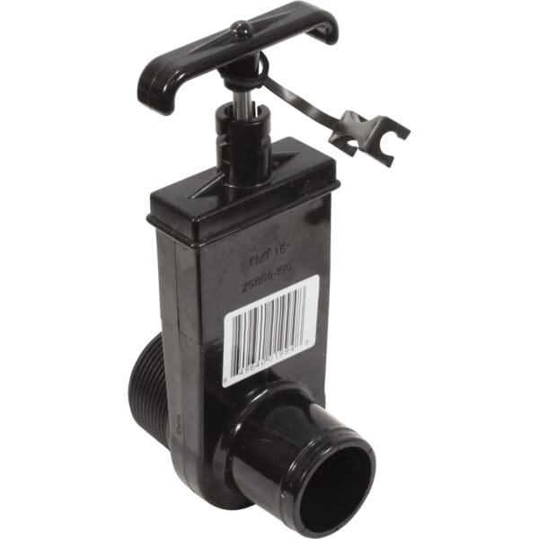 Zodiac Cmp Pool, Slice Valve 1.5" Black, Pump Shut Off W/ Hose Adapter - Image 2