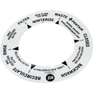 Decal, Pentair, Fits SM-20-2/SM2-PP2, 2"