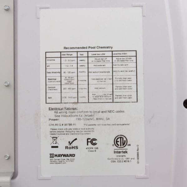 Hayward Salt System Controller Only Sas Pro For Online Sales - Image 3